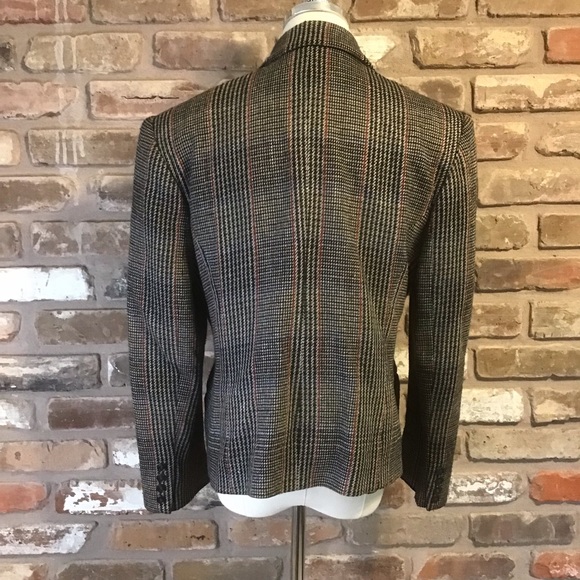 DAVID BENJAMIN Vintage 80’s 90’s Women’s Wool Plaid Blazer Jacket 11/12 - Picture 2 of 9